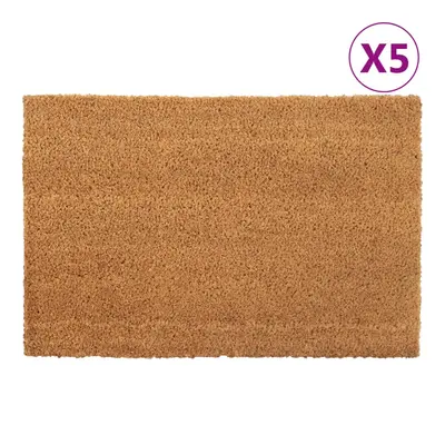 vidaXL Door Mats Floor Mat Outdoor Entrance Doormat pcs Natural Tufted Coir