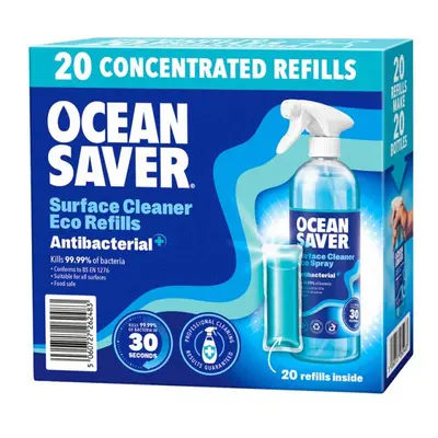 Ocean Saver Surface Cleaner Eco Refills Antibacterial x 10ml (20pk)