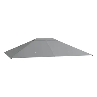 Outsunny x 4m Gazebo Canopy Replacement Gazebo Roof Cover, Light Grey