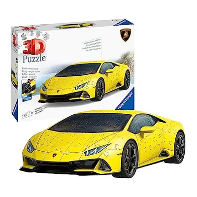 11562 Lamborghini Yellow Huracan 3D Jigsaw Puzzle for Kids and Adults Age Years Up-108 Pieces-No