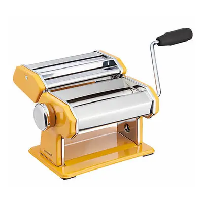 KitchenCraft World of Flavours Yellow Stainless Steel Pasta Maker