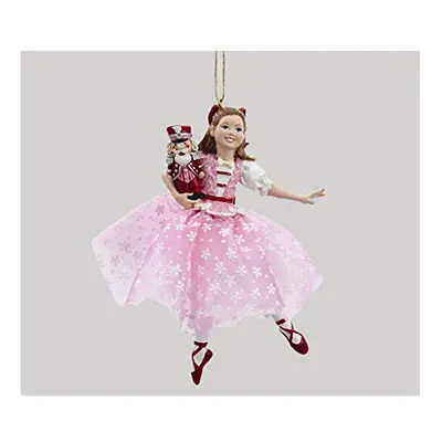 Kurt Adler Dancing Clara Christmas Ornament,Pink