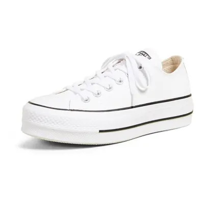 converse Womens chuck All Star Lift clean Ox Sneakers, WhiteBlack, Medium US