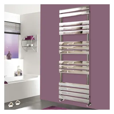 (1600x600mm) WarmeHaus Heated Towel Rail Radiator For Bathroom Ladder Flat Panel Chrome