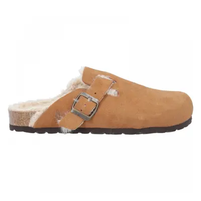 (6 (Adults')) Jade | Tan | Women's Slip On Mule Slippers