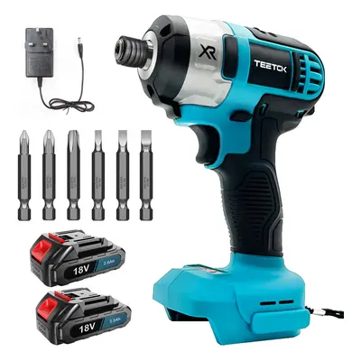 Cordless Brushless Impact Driver Drill+2Battery 5.5A-Makita Compatible