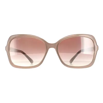 Jimmy Choo Sunglasses BETT/S FWM NQ Nude Brown Silver Mirror