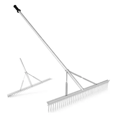 Landscape Rake, Heavy-Duty Aluminum Rake w/ cm Wide Rake Head