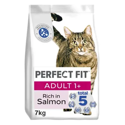 7kg Perfect Fit Advanced Nutrition Adult Dry Cat Food Salmon Biscuits