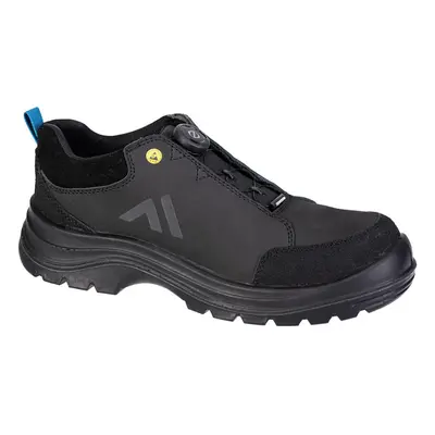 (Black/Blue, UK 11) Portwest Ridge Composite Low Shoe S3S ESD SR FO