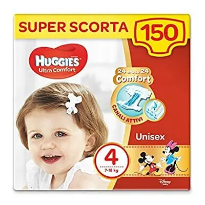 Huggies Ultra Comfort Nappies Size (7-18 Kg) Pack of Nappies