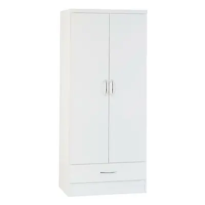 Nevada Wardrobe Door Drawer in White Gloss Hanging Rail Drawer Hanging Rail