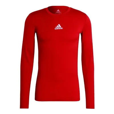 adidas Compression Long Sleeve Tee Red GU7336