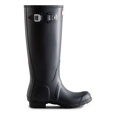 (UK 3) Hunter Original Womens Tall Navy Rubber Wellington Boots