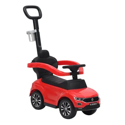 vidaXL Step Car Volkswagen T-Roc Red Game Garden Ride-on Toy Pedal Vehicle