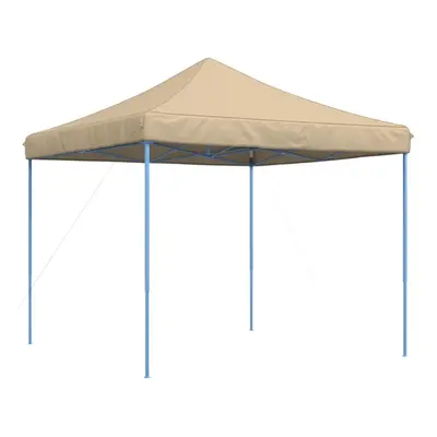 (beige, without sidewall) vidaXL Foldable Tent Canopy Patio Pavilion Gazebo Pop up Tent Marquee 