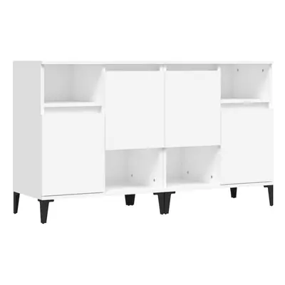 (white, pcs) vidaXL Sideboards Storage Side Cabinet Cupboard Highboard Engineered Wood