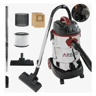 AREBOS Industrial Vacuum Cleaner 1600W | Wet & Dry| Ash Vacuum Cleaner for Fireplace & Grill | |