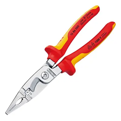 Knipex 86 VDE Pliers Electrical Installation Multi Component Grips 200mm