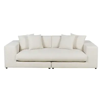 3 Seater Sofa White GLORVIKA