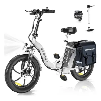 COLORWAY Electric Bike BK6S Folding EBike, 20'' City Bike with 36V 15Ah Battery, 7-Speed,with 25