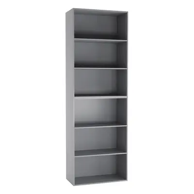 (Grey) Wide Tier Book Shelf Bookcase Cabinet Display