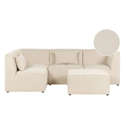 Sofa with Ottoman LEMVIG Light Beige Right Hand