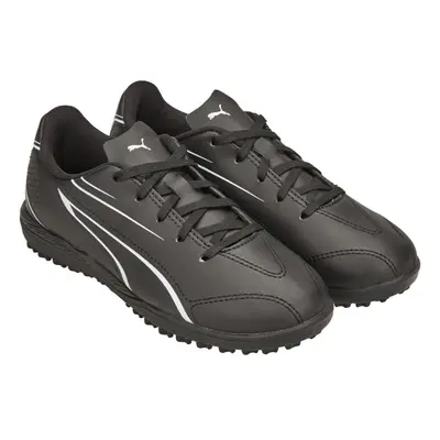 (4 UK, Black/White) Puma Boys Vitoria TT Football Boots