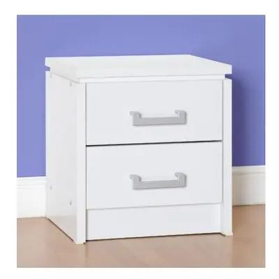 Charles Drawer Bedside Chest White