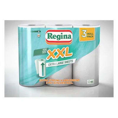 Regina 3 Ply Kitchen Towel Paper Rolls Extra Absorbent Rolls