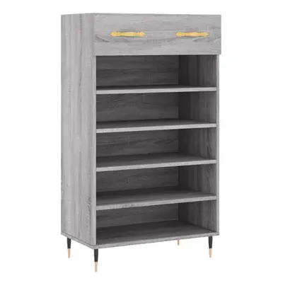 (grey sonoma) vidaXL Shoe Cabinet Shoe Cupboard Shoe Storage Grey Sonoma Engineered Wood