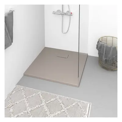 vidaXL Shower Base Tray SMC Brown 80x80 cm Modern Bathroom Shower Receptor