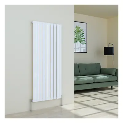 (1600 x 682mm Single, White) Flat Panel Designer Radiator