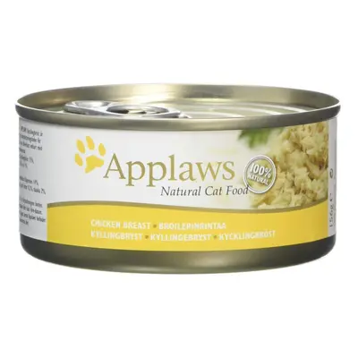 Applaws Cat Food Tin Chicken Breast, 156g, Pack of