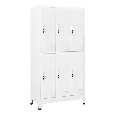 vidaXL Locker Cabinet with Compartments Steel Grey Storage Unit Organiser