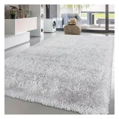 (White, x cm) New Modern Non slip Fluffy Thick Shaggy Natty Rug