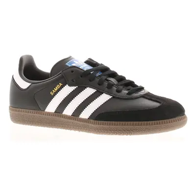 Adidas Originals Boys Trainers Samba OG Leather Lace Up black UK Size