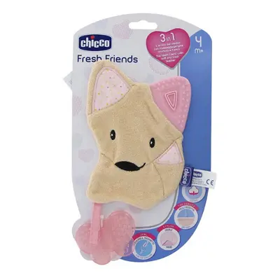 Chicco Fresh Friends Teether In Pink 4m+