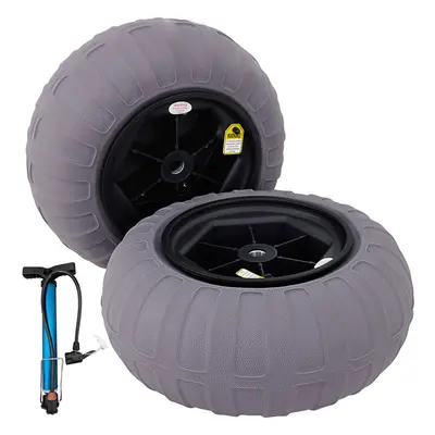 VEVOR Balloon Beach Wheels Replacement Beach Tire 15.7" TPU 176LBS Load Capacity