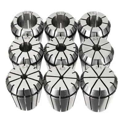 9pcs 2-20mm Precision Spring Collet for CNC Milling Lathe Tool