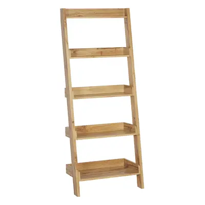 5 Tier Bookcase MOBILE TRIO Light Wood