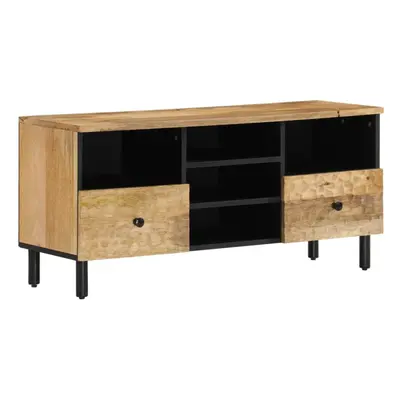 (natural) vidaXL TV Cabinet TV Stand Entertainment Centre TV Unit Black Solid Wood Mango