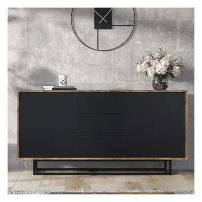 Sideboard 140cm Loft Creative Furniture - Rustic & Black