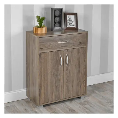 (Grey Oak) Wooden Cabinet Hallway Living Room Drawer Storage