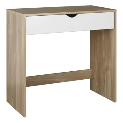 (Oak Table & White Drawers) Drawer Dressing Table Bedroom Furniture Office