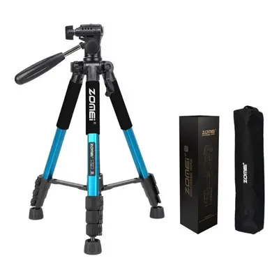 (Blue) Professional Portable Travel Aluminum Camera Tripod and Pan Head for SLR DSLR Digital Cam