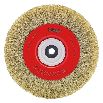 Draper Crimped Steel Wire Brushes, 200mm x 19mm