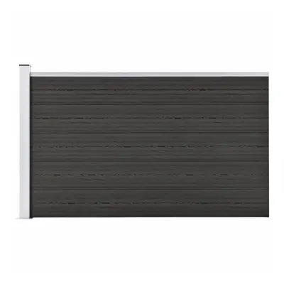 vidaXL Garden Fence WPC Grey Patio Wooden Panel Wall Barriers Edge Border Set