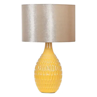 Table Lamp HADDAS Ceramic Yellow