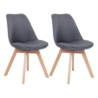 Set of Dining Chairs DAKOTA II Graphite Grey